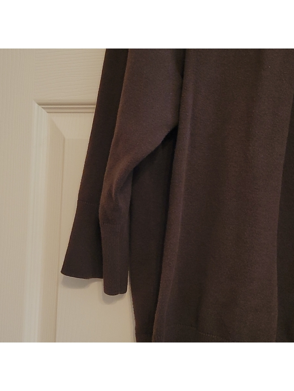 apt. 9 woman brown waist length cardigan - Picture 3 of 9